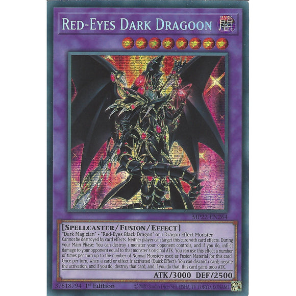 Yu-Gi-Oh! | Red-Eyes Dark Dragoon | MP22-EN264 | Prismatic Secret Rare | 1st Ed