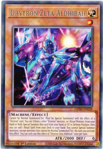 Yu-Gi-Oh! | Drytron Zeta Aldhibah | GEIM-EN028 | Rare | 1st Ed